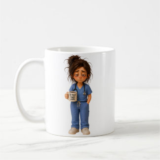 Caneca De Café enfermeira do turno da noite