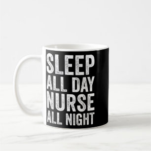 Caneca De Café Enfermeira do Turno Noturno Dormir Enfermeira Notu