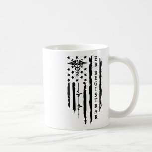 Caneca De Café Enfermeira Enfermeira Gift Usa Flag 4, Patriótico
