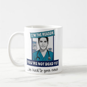 Caneca De Café Enfermeira Engraçada Personalizada Razão pela qual