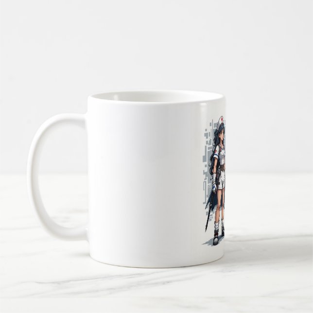 Caneca de Café Enfermeira Engraçada — Presente Sar (Esquerda)