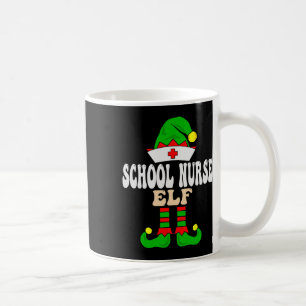 Caneca De Café Enfermeira Escola Elf Xmas Correspondendo ao Crist