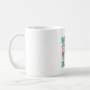 Caneca De Café Enfermeira Escolar Camisa Vintage Colagem Médica D