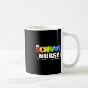 Caneca De Café Enfermeira Escolar Presente Enfermeira Registrada 