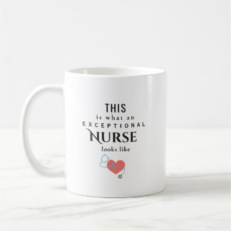 Caneca De Café Enfermeira Excepcional Nome Personalizado Apreciaç