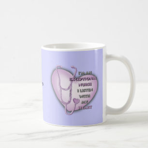 Caneca De Café enfermeira excepcional Purple Heart