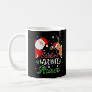 Caneca De Café Enfermeira favorita Enfermeira Engraçada Xmas Rein