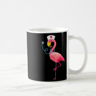 Caneca De Café Enfermeira Flamingo - Enfermagem Enfermeira Encant