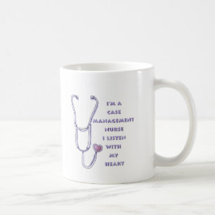 Caneca De Café Enfermeira Gerente de Caso de Coração