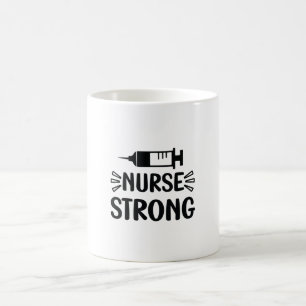 Caneca De Café Enfermeira Gift Enfermeira Forte