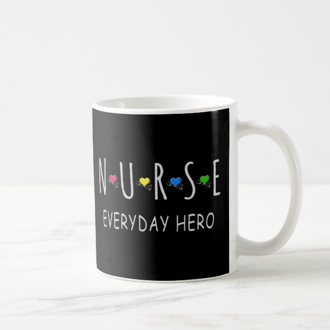 Caneca De Café Enfermeira Herói Diária (Direita)