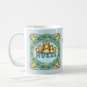 Caneca De Café enfermeira lema arco-íris