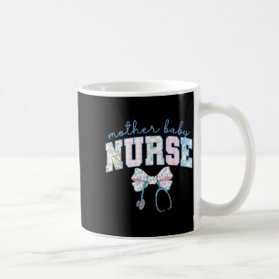 Caneca De Café Enfermeira Mãe Bebê Time Coquette Azul Estetoscópi