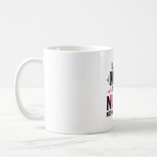 Caneca De Café Enfermeira Mãe Nada Me Assusta Desenho Vintage