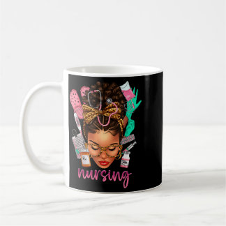 Caneca De Café Enfermeira Melanina Preta Mês da História Negra Af