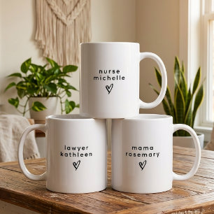 Caneca De Café Enfermeira Moderna Advogada Formatura Roteiro Pers