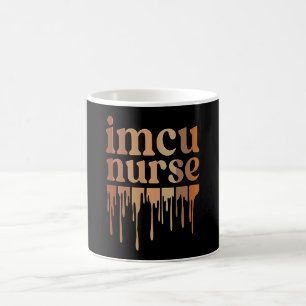 Caneca De Café Enfermeira negra da IMCU afro-americana de cuidado