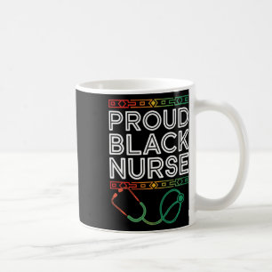 Caneca De Café Enfermeira Negra Forte Afro Menina Melanina Africa