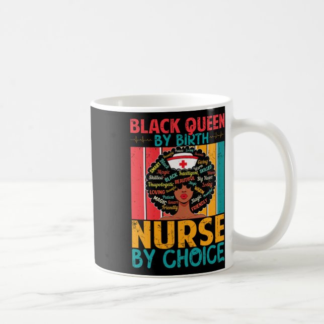 Caneca De Café Enfermeira Negra Sofisticada E Gorda Melanina Sua (Direita)