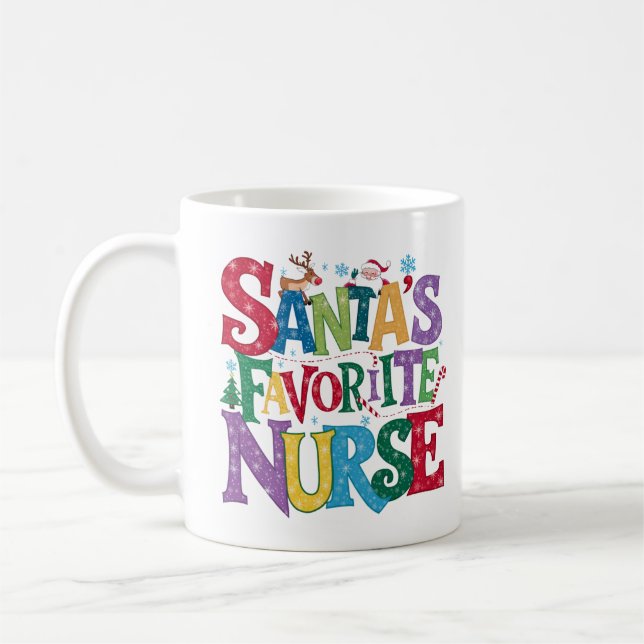 Caneca De Café - Enfermeira - Papais noeis (Esquerda)