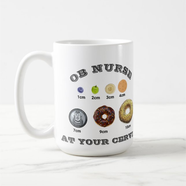 Caneca De Café Enfermeira Personalizável/Parteira/ObstetríciaGine (Esquerda)
