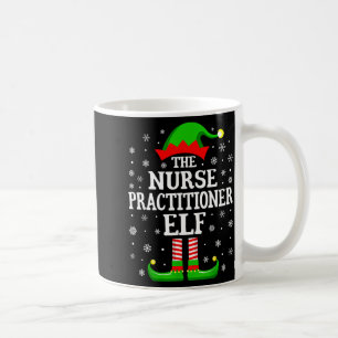 Caneca De Café Enfermeira Praticante Elfo Natal Divertido Família