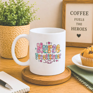Caneca De Café Enfermeira Praticante Retrô 