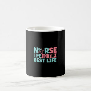 Caneca De Café Enfermeira Presente A Vida É A Melhor