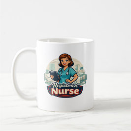 Caneca De Café Enfermeira Registrada