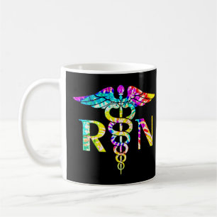 Caneca De Café Enfermeira Registrada Lovely Tie Dye HoodieSolid c