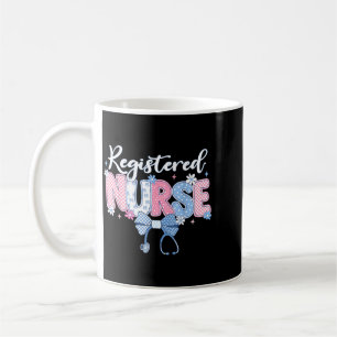 Caneca De Café Enfermeira registrada RN bonita para mulheres