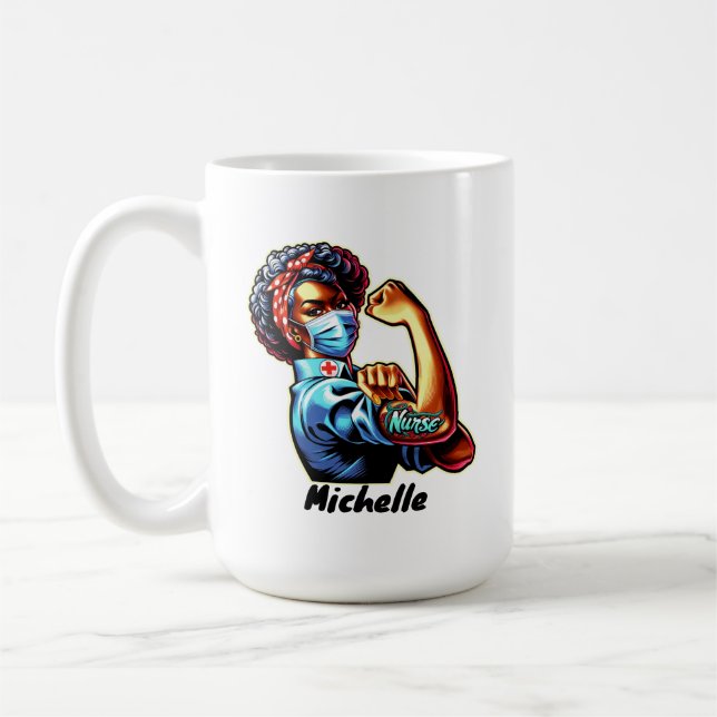 Caneca De Café Enfermeira Rosie, o Riveter Mug (Esquerda)