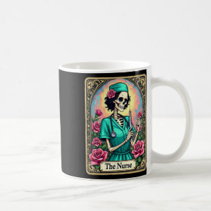 Caneca De Café Enfermeira Skeleton Tarot Card Enfermeira Enfermei