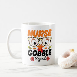 Caneca De Café Enfermeira Turquia Gobble Esquadrão Amante de Enfe