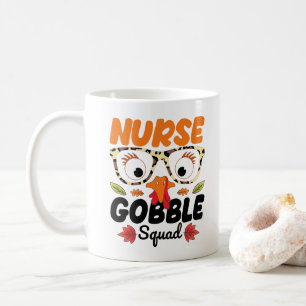 Caneca De Café Enfermeira Turquia Gobble Esquadrão Amante de Enfe