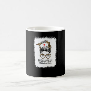 Caneca De Café Enfermeira Unida de Cabelo Desgrenhado Sem Limites