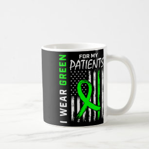 Caneca De Café Enfermeira Verde Para Os Meus Doentes Doença Renal