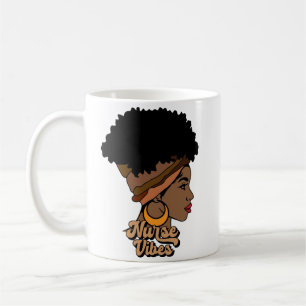 Caneca De Café Enfermeira Vibes Afro Enfermeira A América Negra