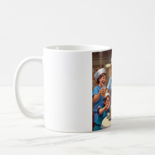 Caneca De Café Enfermeiras Criam Esperança, Médicos Usam Mug (Esquerda)