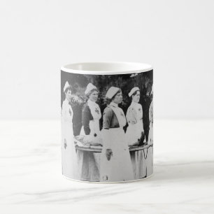 Caneca De Café Enfermeiras da Primeira Guerra Mundial com maca