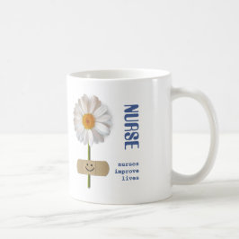 Caneca De Café Enfermeiras melhoram vidas. Nome Personalizado da