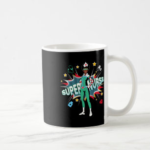Caneca De Café Enfermeiras Negras Rocham Camisa Super Hero Black