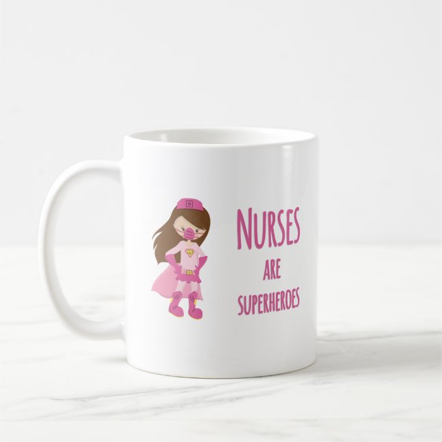 Caneca De Café Enfermeiras são super-heróis (Esquerda)