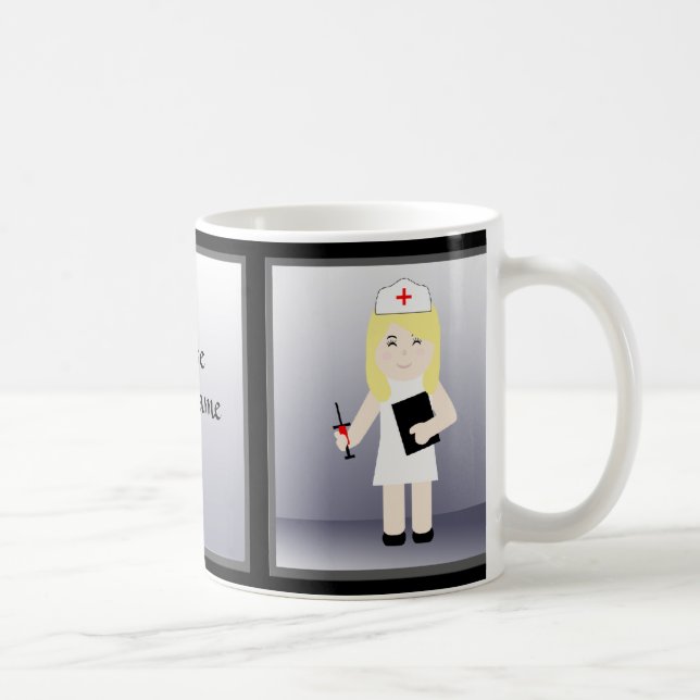 Caneca De Café Enfermeiro 4 Personalizado (Direita)