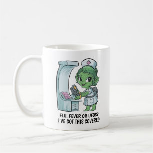 Caneca De Café Enfermeiro alienígena