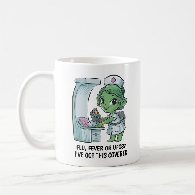 Caneca De Café Enfermeiro alienígena (Esquerda)