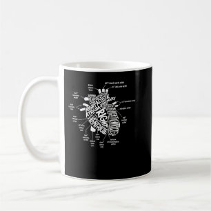 Caneca De Café Enfermeiro Cardíaco Anatômico T Coração Anatômico