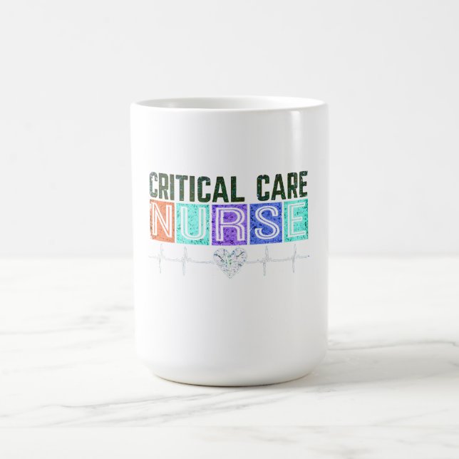 Caneca De Café Enfermeiro de Cuidados Intensivos (Centro)
