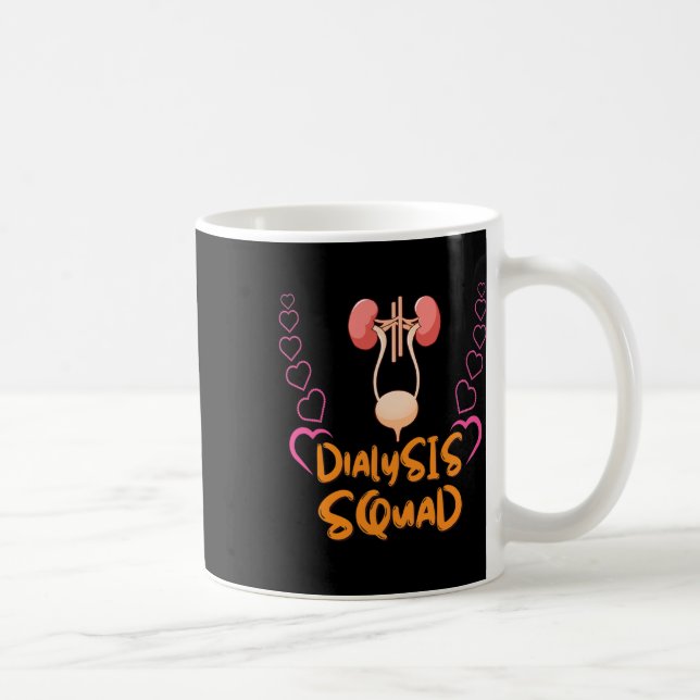 Caneca De Café Enfermeiro de diálise Nefrologia Doença Renal Enfe (Direita)