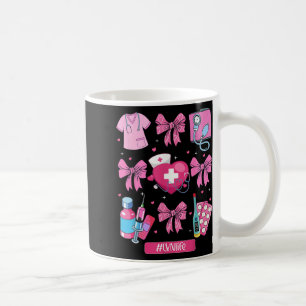 Caneca De Café Enfermeiro De Estetoscópio Com Arco De Coquete Do